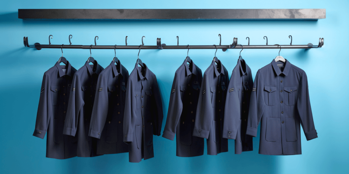 Rack of uniforms